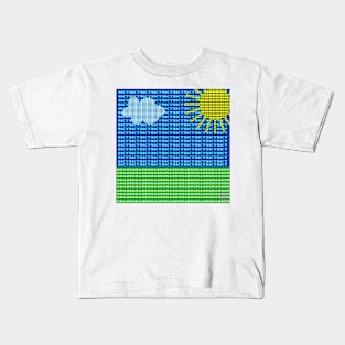 grass sky Kids T-Shirt